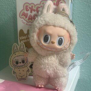 Labubu Pop Mart The Monsters Exciting Macaron Soymilk Plush Toy Vinyl Face New